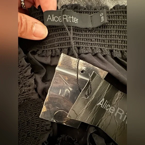 Alice Ritter Silk Dotted Black Jumpsuit - Picture 7 of 9